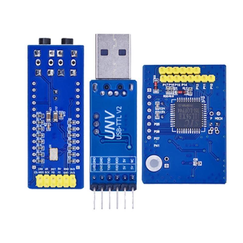 LD3320A Offline Voice Recognition Module, 3.3V/5V UART/SPI Dual Communication Three Versions Onboard Crystal For Arduino