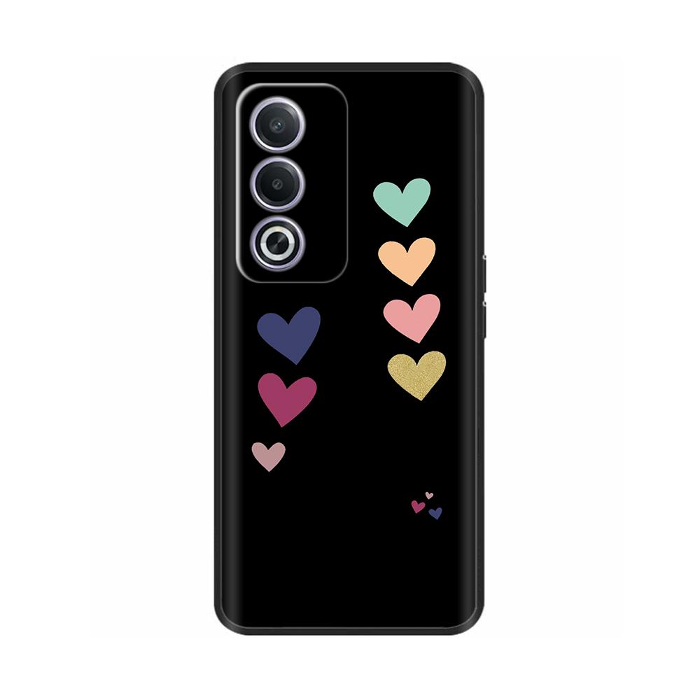 Чехол для телефона OPPO K12X 5G 6.67" CPH2667 Защитный Роскошный Мягкий Черный Силиконовый Ударопрочный Корпус Расписная Задняя Крышка Funda Coque