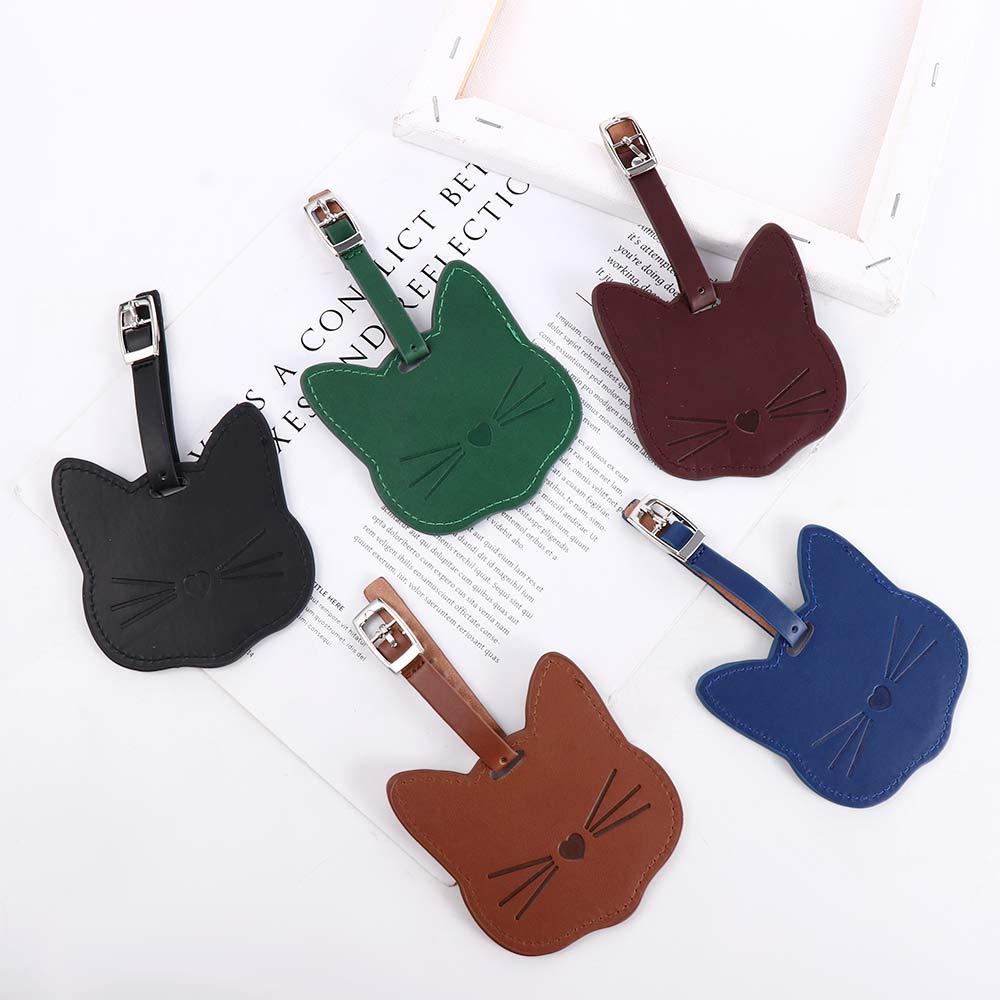 Shape Handbag Label PU Leather Travel Accessories Boarding Pass Luggage Tag Airplane Suitcase Tag