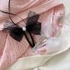 Pearl Lace Bow Ribbon Hairpin Female Large Side Princess Head Female Clip Hairpin Bangs Clip Headgear Sweet Trendy Fashion New