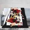 Королева Червей Алиса в Стране Чудес Пледы Вельветовые Карты Теплый Плед для Улицы Путешествий Постельное Белье Пледы Ковер Кусок