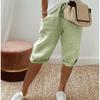 BITCED Women's Cotton & Linen Pockets Elasticated Casual Pants Women's Pants 5 Pants