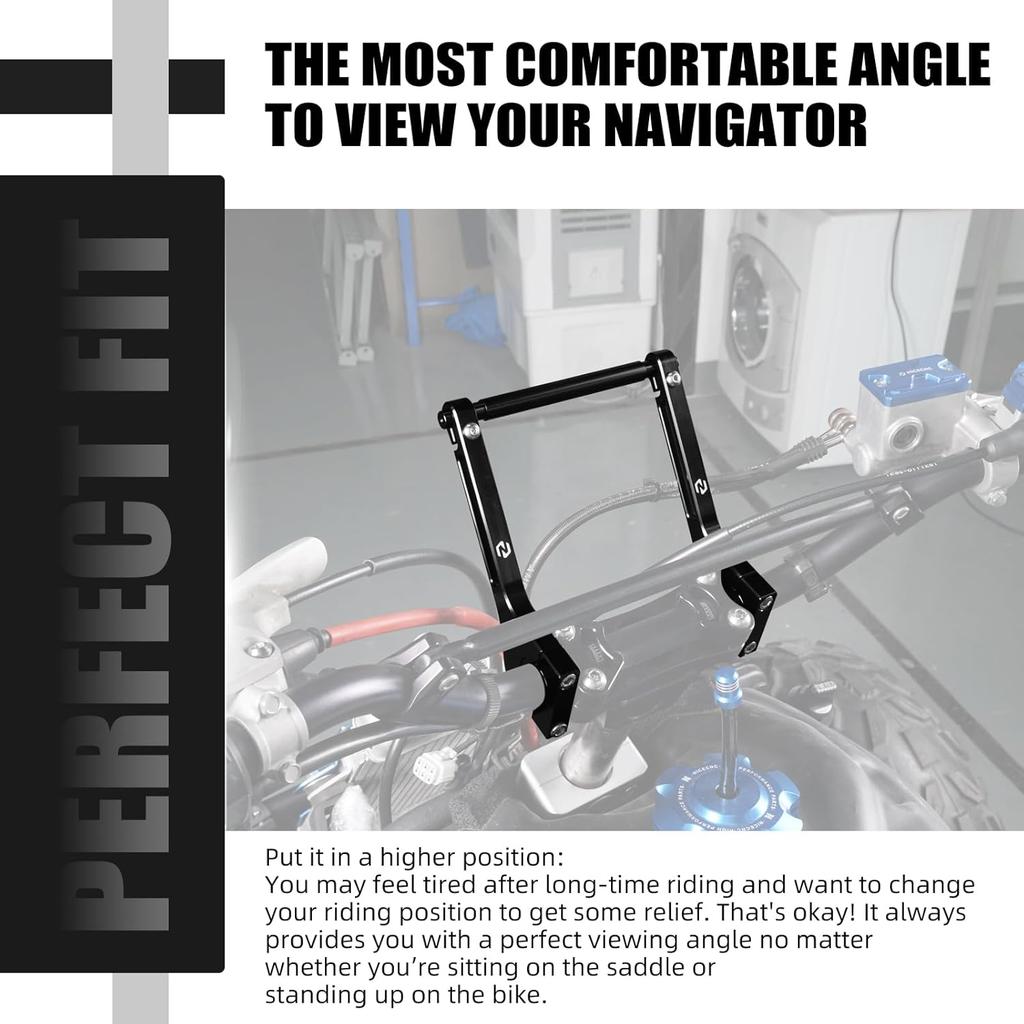 NICECNC Aluminum CNC Roadbook Mounting Arms Handlebar Bracket Roadbook Support Compatible with 690 Enduro/Enduro R/SMC/SMCR 2008-2023, Compatible