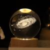 Поделки со светодиодной подставкой 3D хрустальный шар с лазерной гравировкой 6 см Вселенная подарки уникальный 3D хрустальный шар «Солнечная система» ночник
