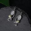Charm gift Dangle  Hook Multi-Gemstone Moonstone Earrings Amethyst Ear Stud Peridot