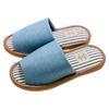 Шлепанцы Okamura Denim, Простой дизайн, С прошивкой, Большие, Синие, AAAA7905BL, Тихие,