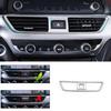 For Honda Accord 10th Gen 2018   Carbon Fiber Style Interior Dashboard Air Vent AC Outlet Cover Molding Trim Decals