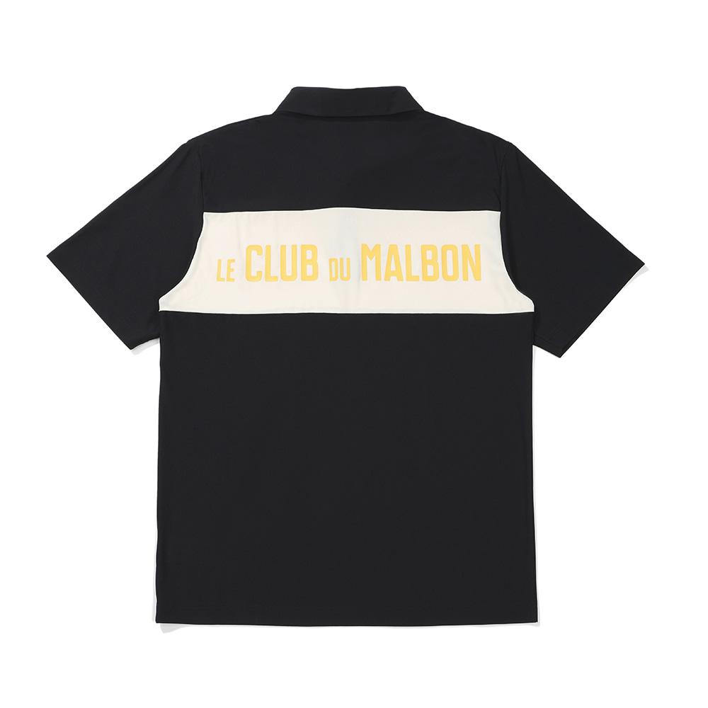 MALBON GOLF Le Club Two Block T-Shirt Black (Man)