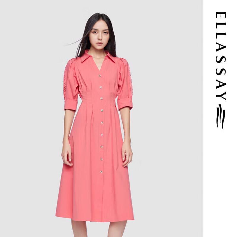 ELLASSAY V-Neck Shirt Dress for Women