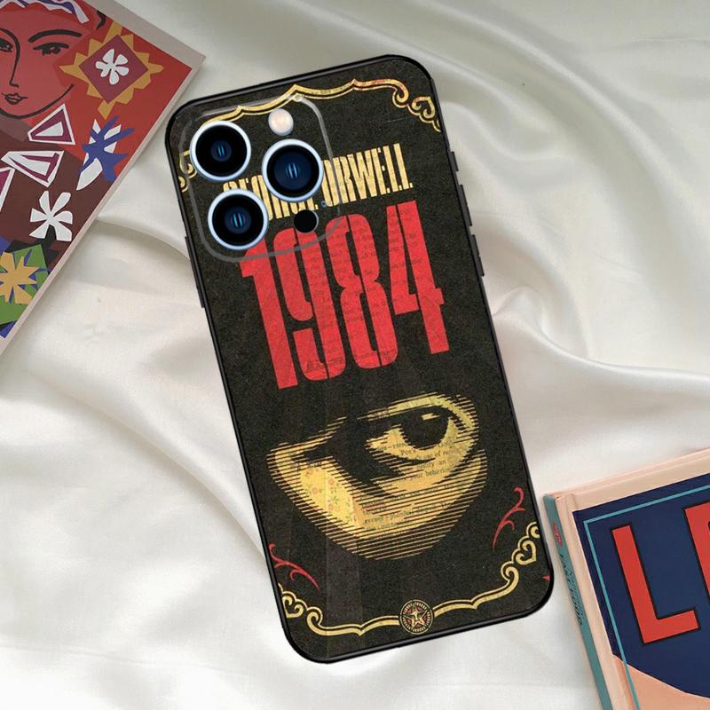1984 George Orwell Book Novel Phone Case For iPhone 16 15 14 13 12 11 17 Pro Max 15 16 Plus 12 Mini 16e 17 Air Funda Cover