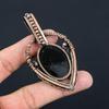 Silver Sheen Obsidian Gemstone Handmade Jewelry Pure Copper Wire Wrapped Pendant