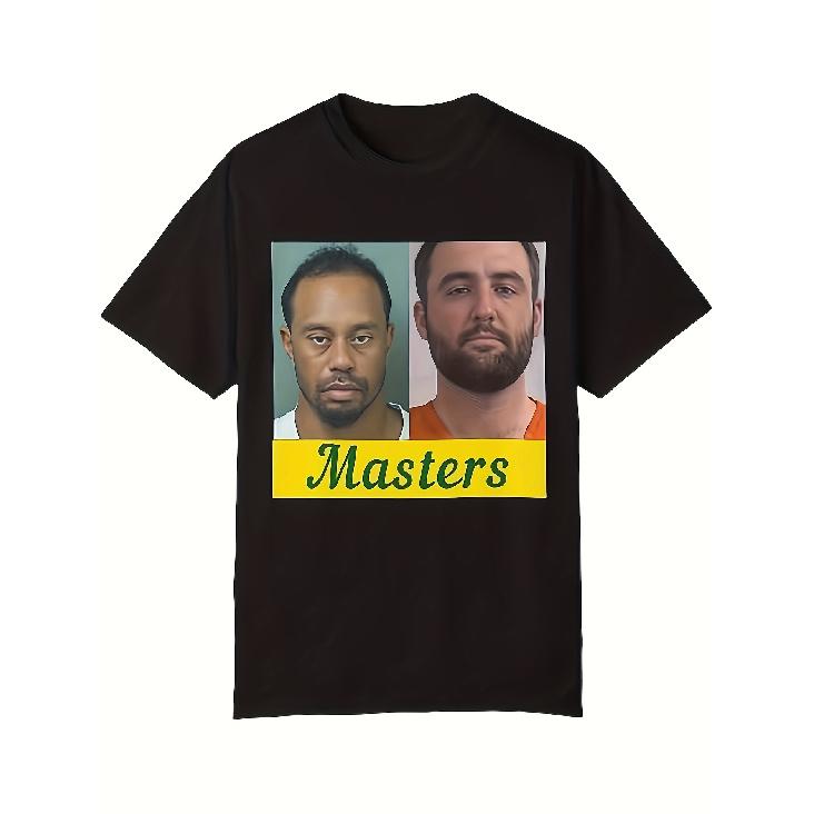 2024 Masters Free Scottie Scheffler T-Shirt | Boyfriend Gift, Friend Gift, Celebrity Portrait, Funny Golf Meme, Colorful Pure, Single-sided Print,