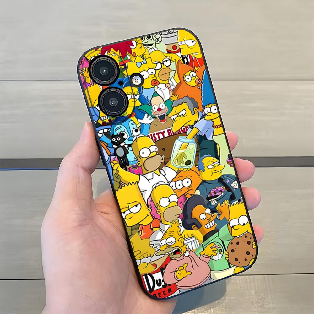 Cartoon S-Simpsons Phone Case For Iphone 17 Pro Max 15 16 Pro 14 Plus 13 11 12 Xr X Xs 7 8 SE Plus Back Cover