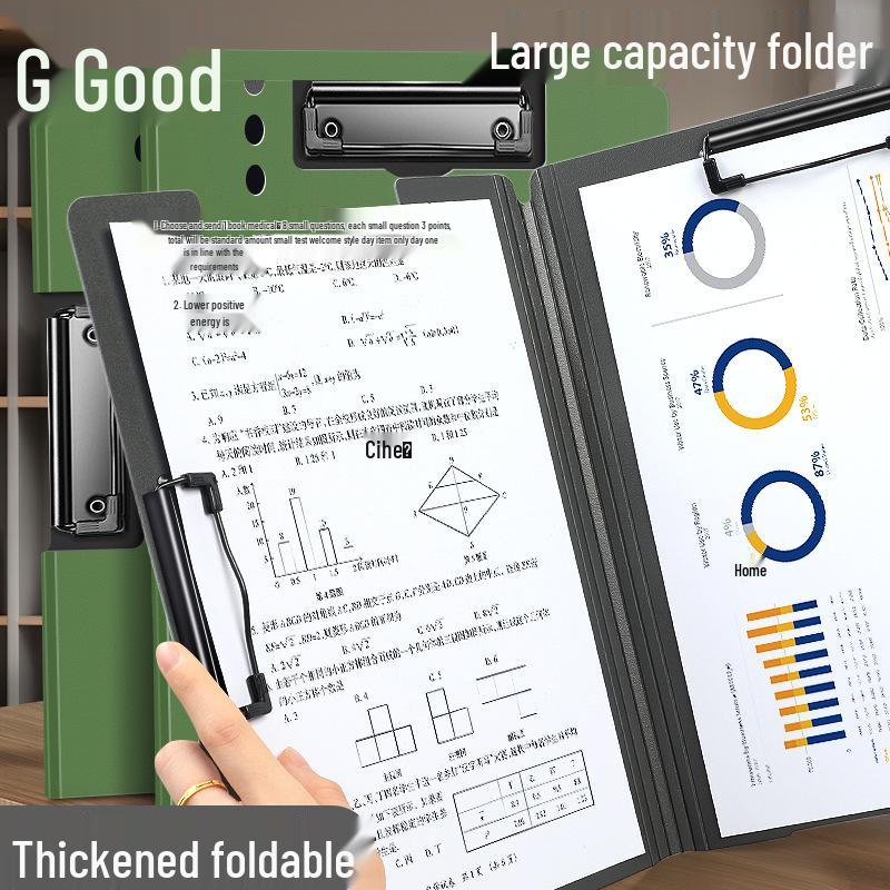 A4 Double Clip Folder for Documents and Resume Storage