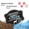 Beware of Dog Sign for Fence Aluminum Alloy Yard Keep Gate Closed Sign Fade Resistant Weatherproof Warning Sign for Door Gate Fence