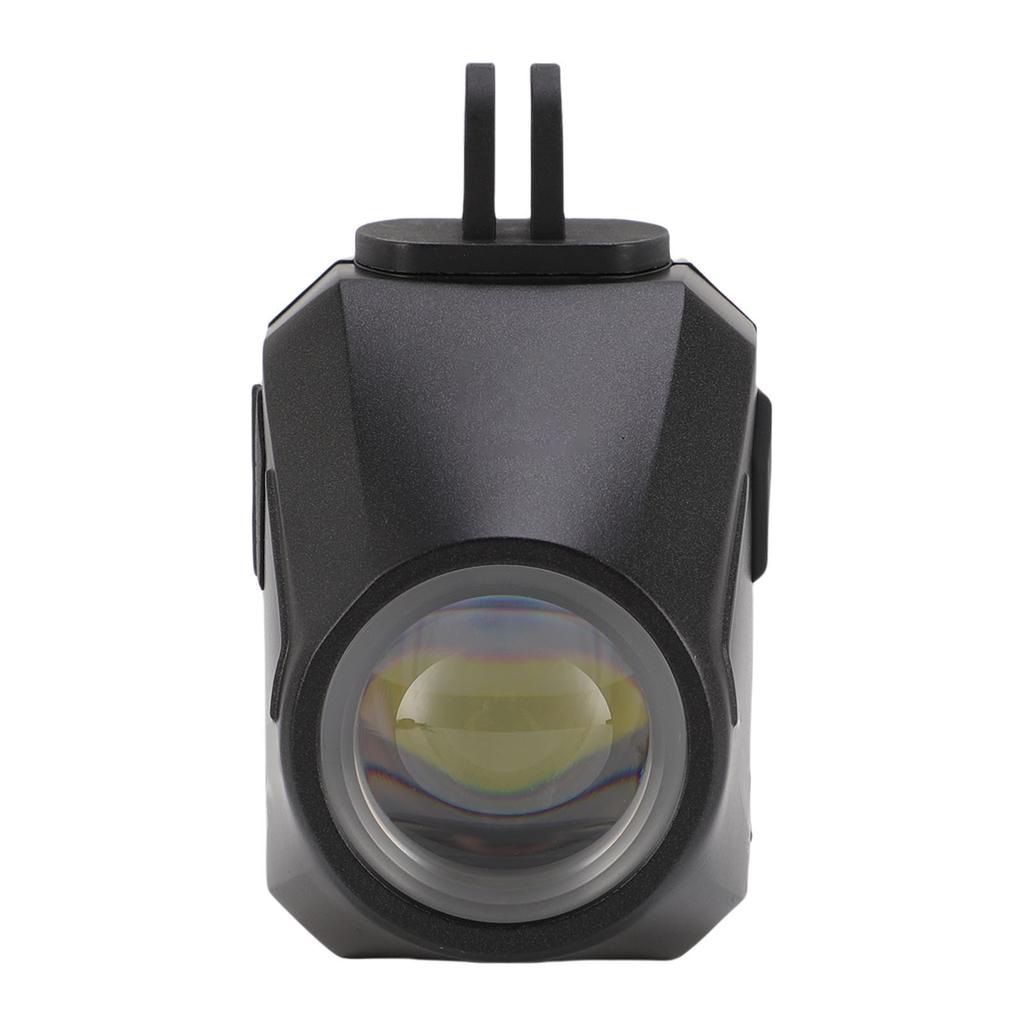 Bike Headlight Wireless Remote Control Front Suspension Light Cycling Headlamp with Bracket Adjustable Brightness Black