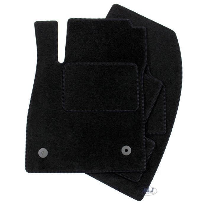 Tapis de Sol Noir Velours - J&J AUTOMOTIVE - Chevrolet Trax - Sur Mesure - Antidérapant - Imperméable