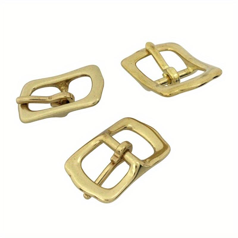 Solid Brass Belt Buckle Tri Glide Middle Center Bar Buckle for Leather Craft Bag Strap Garment Belt Luggage Hardware Accessories