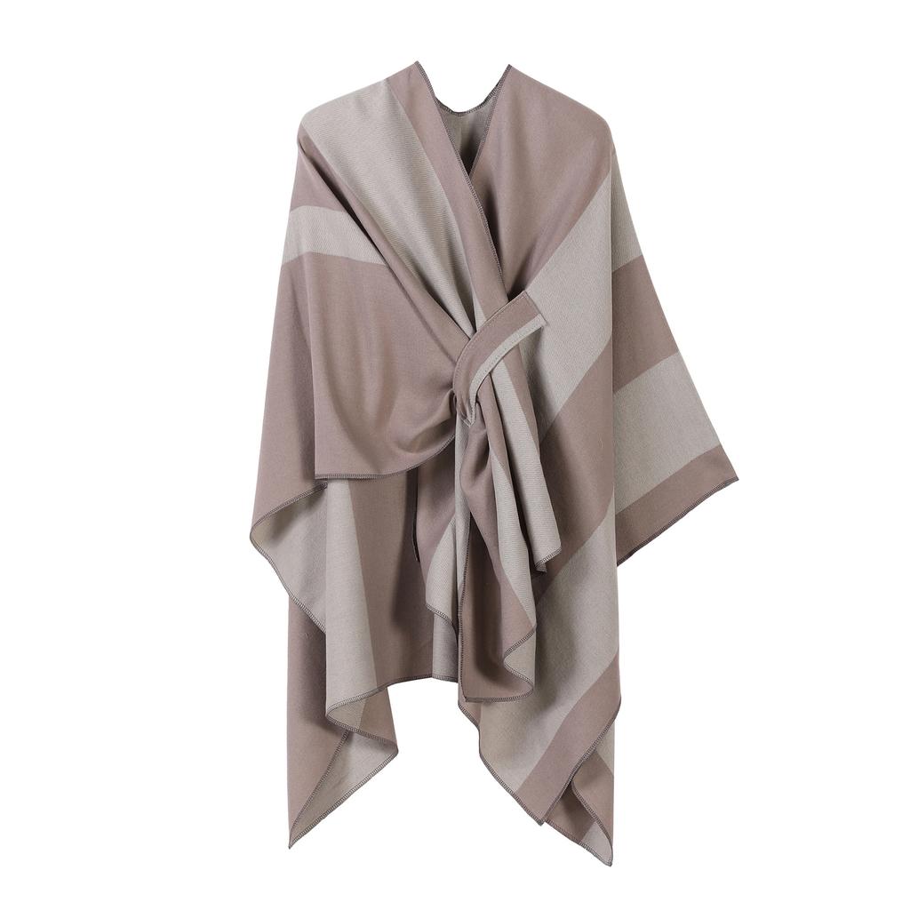 Ladies' Fashionable Knitted Shawl, High-end Travel Wear, Imitation Cashmere Cloak