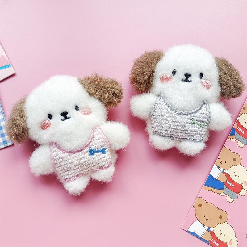 Милый щенок-писк, плюшевая игрушка, мультяшная собака, мягкая кукла, брелок, рюкзак, подвеска, сумка, подвесное украшение, детские подарки