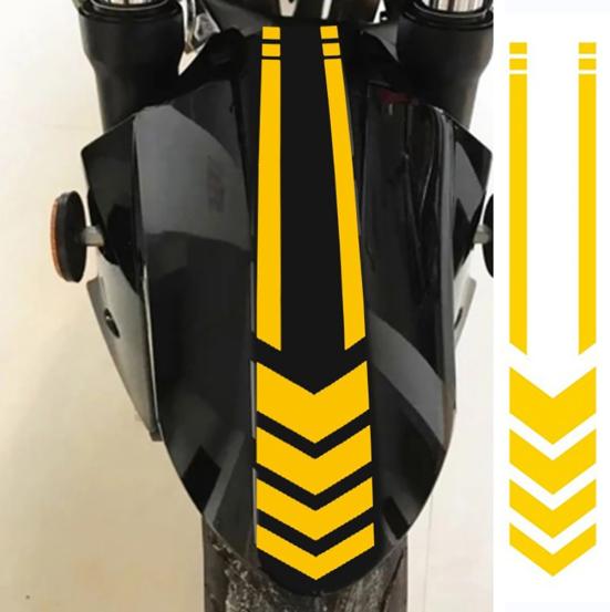 Модные мотоциклетные крылья, светоотражающие предупреждающие наклейки, наклейки, декор