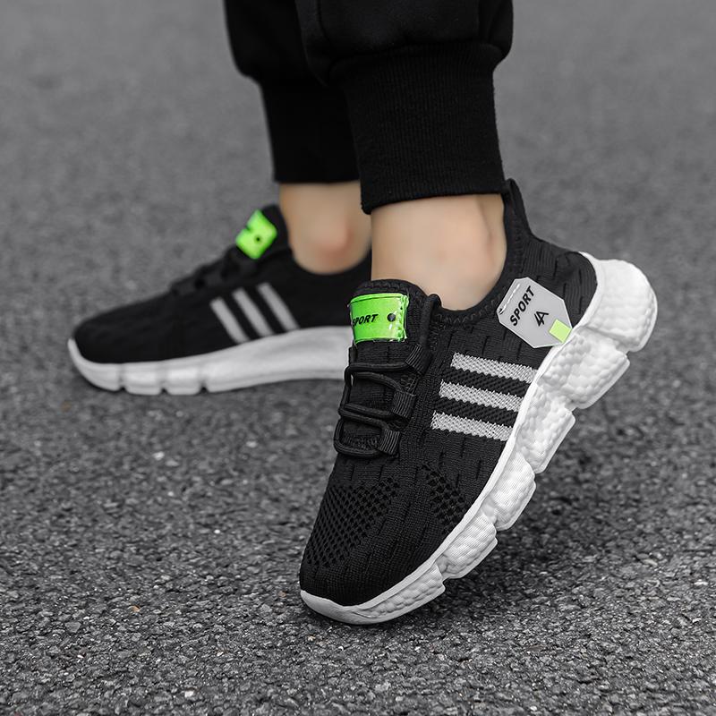 28-39 Детские Большие Размеры Легкие Простые Стильные Дышащие Сетчатые Повседневные Спортивные Кроссовки Кроссовки