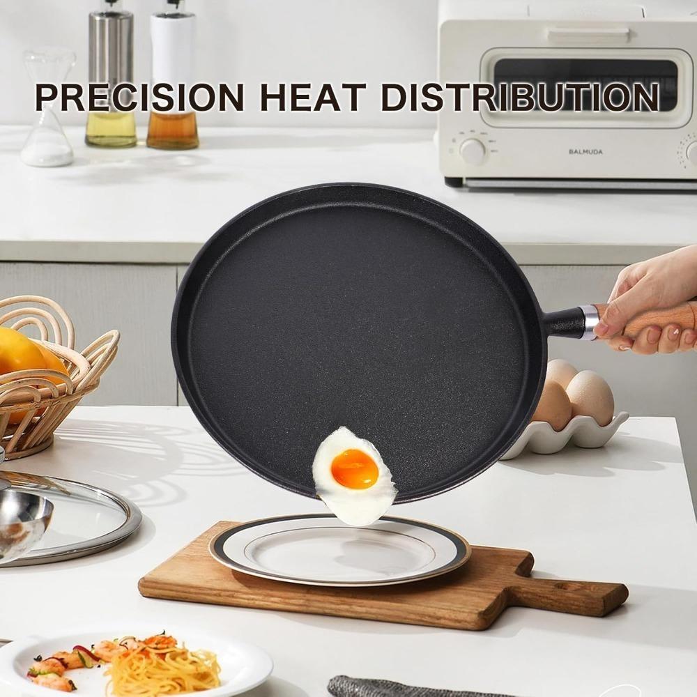 1 шт. Чугунная сковорода Без покрытия Антипригарная Сковорода для яиц и блинов Блинница Сковорода для стейка Газовая Индукционная плита Кухонная посуда