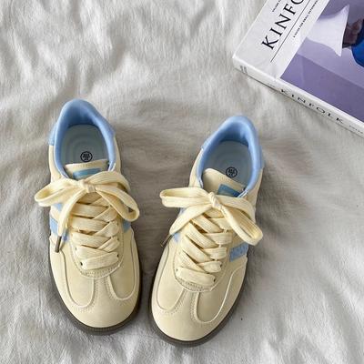 Женские весенние универсальные женские туфли на плоской подошве, повседневные спортивные туфли для скейтборда