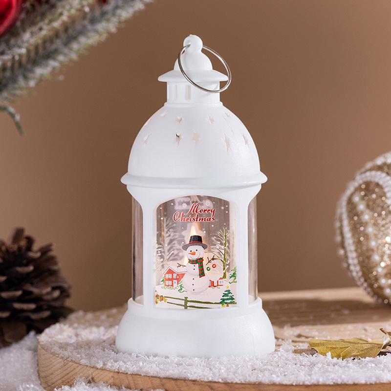 Christmas Decorations Kindergarten Children Gift Nightlight Dessert Table Decoration Christmas Tree Pendant Castle Lantern