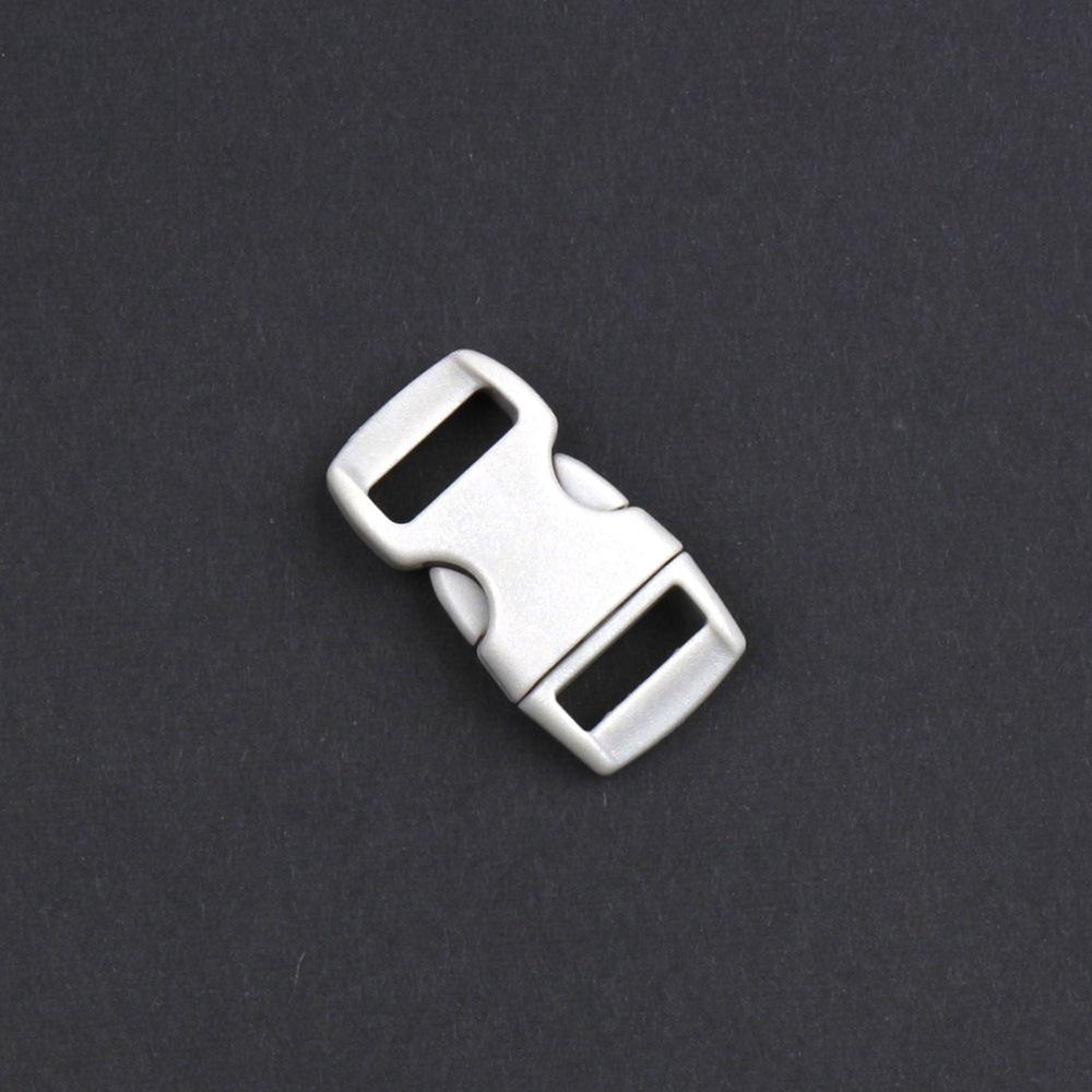 DIY Plastic Bracele Parachute 10mm 3/8" Side Release Buckle Outdoor Camp Paracord Webbing Strap