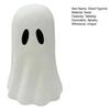 Фигурка призрака на Хэллоуин, жуткая маленькая белая статуэтка призрака из смолы, настольное украшение для дома на Хэллоуин, для украшения полок и столов.