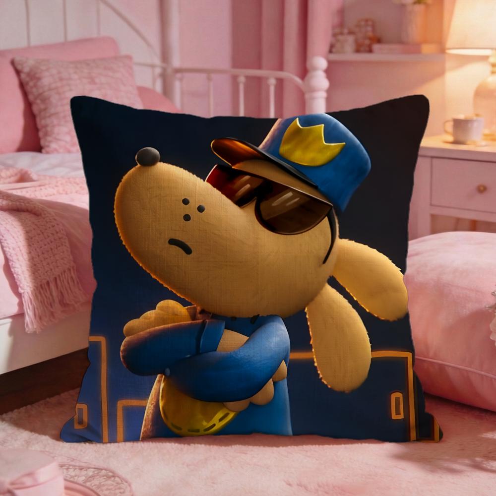 DDogmans Cute Cartoon Cushion Cover Premium Comfort Reversible Pillow Cove Two In One Design For Any Room Car Interior