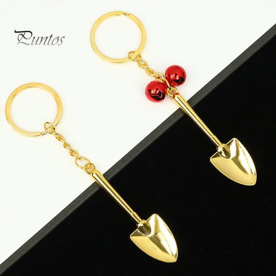 Новинка, мини-брелок с лопатой, нержавеющий, устойчивый к коррозии, компактный размер, металлический брелок в виде лопаты, подвесной кулон