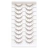 10 Pairs 3D Manga Lashes Natural Look Dramatic Anime Lashes Fashion Spiky Lashes  for Women
