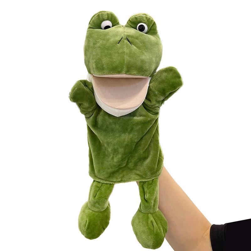Ducks Pigs Cows Frogs Mouth Opening Ventriloquis Puppet Toys Hand Plush Gift Kid