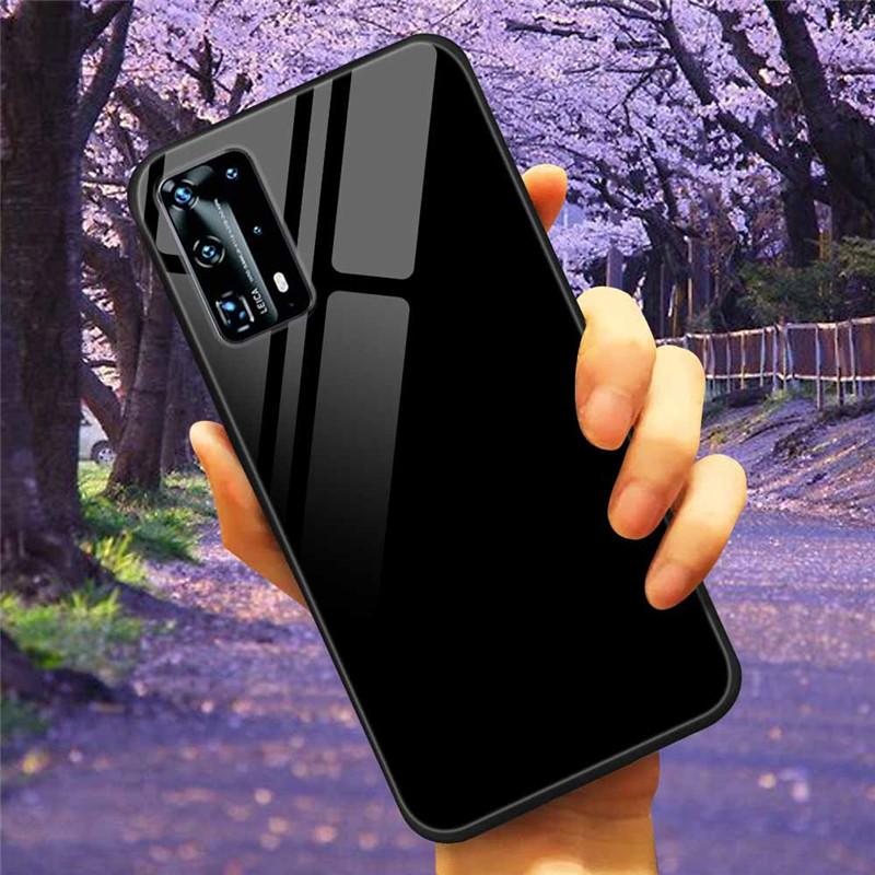Для Huawei P40 Lite / P40Pro Чехол P 40 Закаленное Стекло Звездный Мрамор Жесткая Задняя Крышка для Huawei P40 Pro / P40Lite E Чехлы Coque