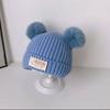 Girls' Winter Wool Hat - Plush, Warm, Cute Knitted Hat for Babies.