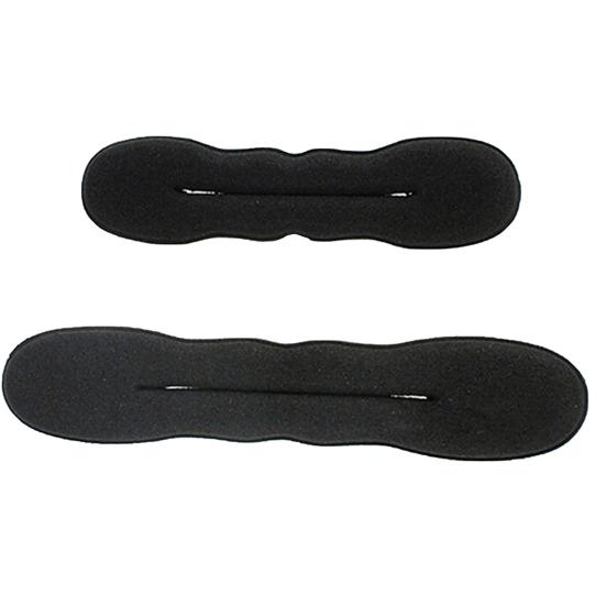 2Pcs/Set Hair Bun Easy-cleaning Multifunctional Black Sponge Hair Styling Tools for Girl