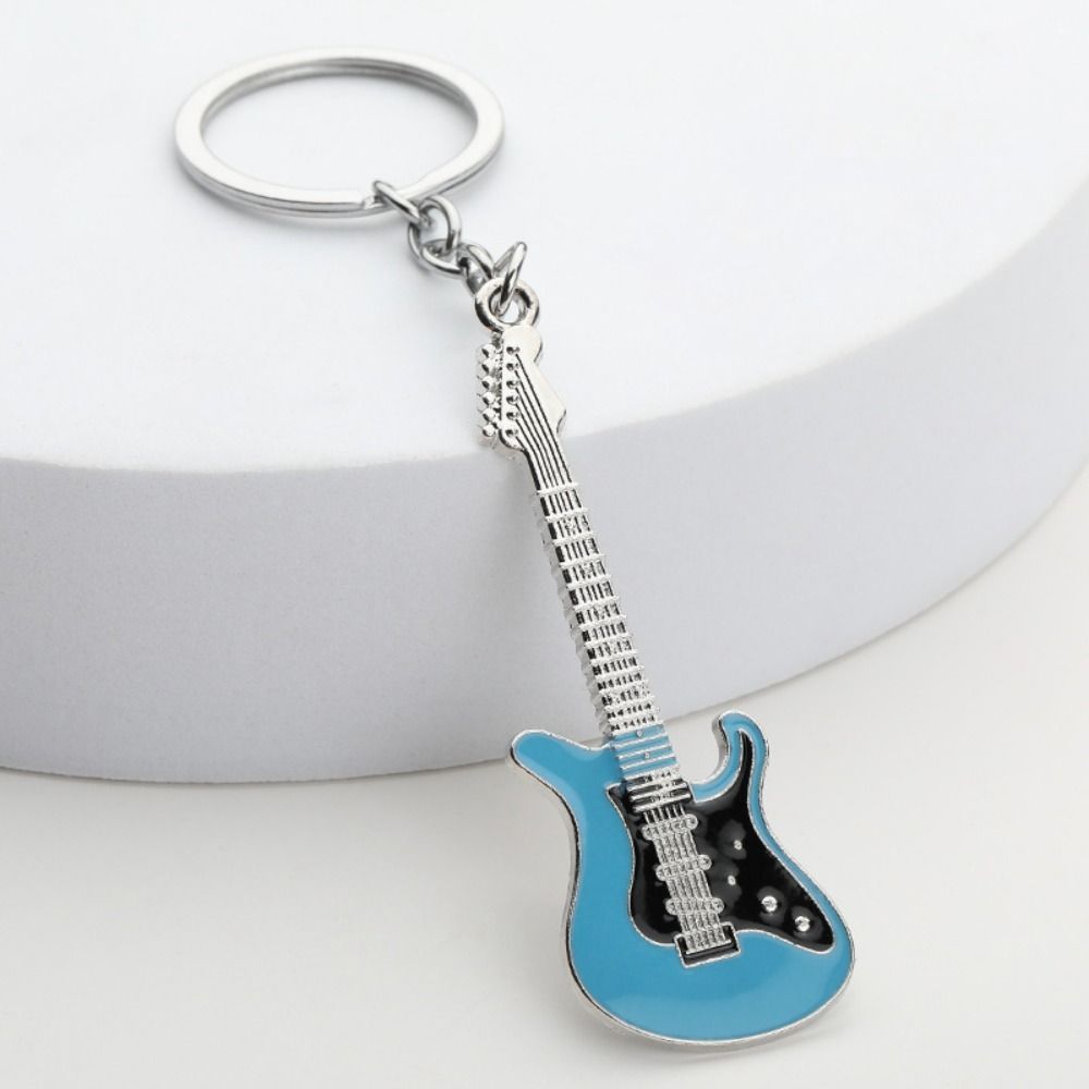 Musical Elements Guitar Keychain Bass Music Lovers Gift Little Fresh Car Key Ring For Man Women