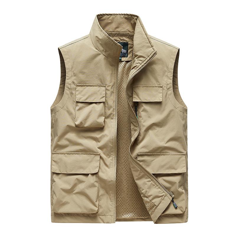 Quick Dry Vest Men's Casual Outdoor Multi-Pocket Vest Jacket