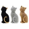 Cat Statue Collectible Tabletop Ornament for Living Room New Year Office