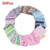 50Pcs 10x10cm Cotton Fabric Cloth Mixed Style Patchwork Strips  For DIY Sewing and Handicraft Making
