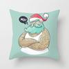 Wish Home Christmas Snowflake Digital Printing Peach Skin Car Pillow Cushion Pillow Case