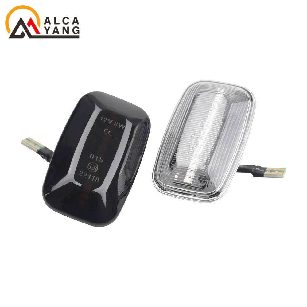 2Pcs for Toyota Landcruiser Land Cruiser 70 80 100 Series Flowing LED Side Marker Turn Signal Lights Indicator Blinker Lamps