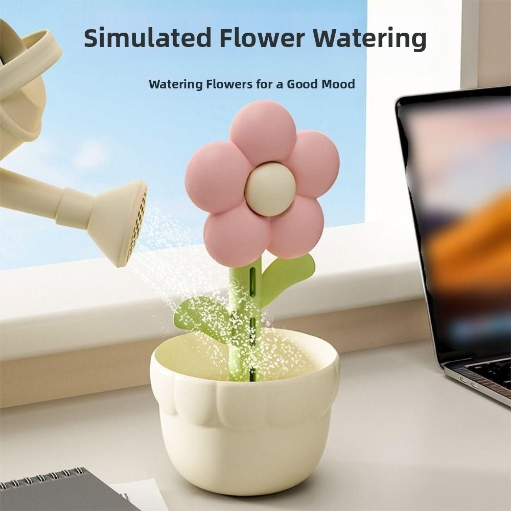 Cute Desktop Cool Fogger 300ml Cool Mist Air Purifier Flower Air Humidifier Office