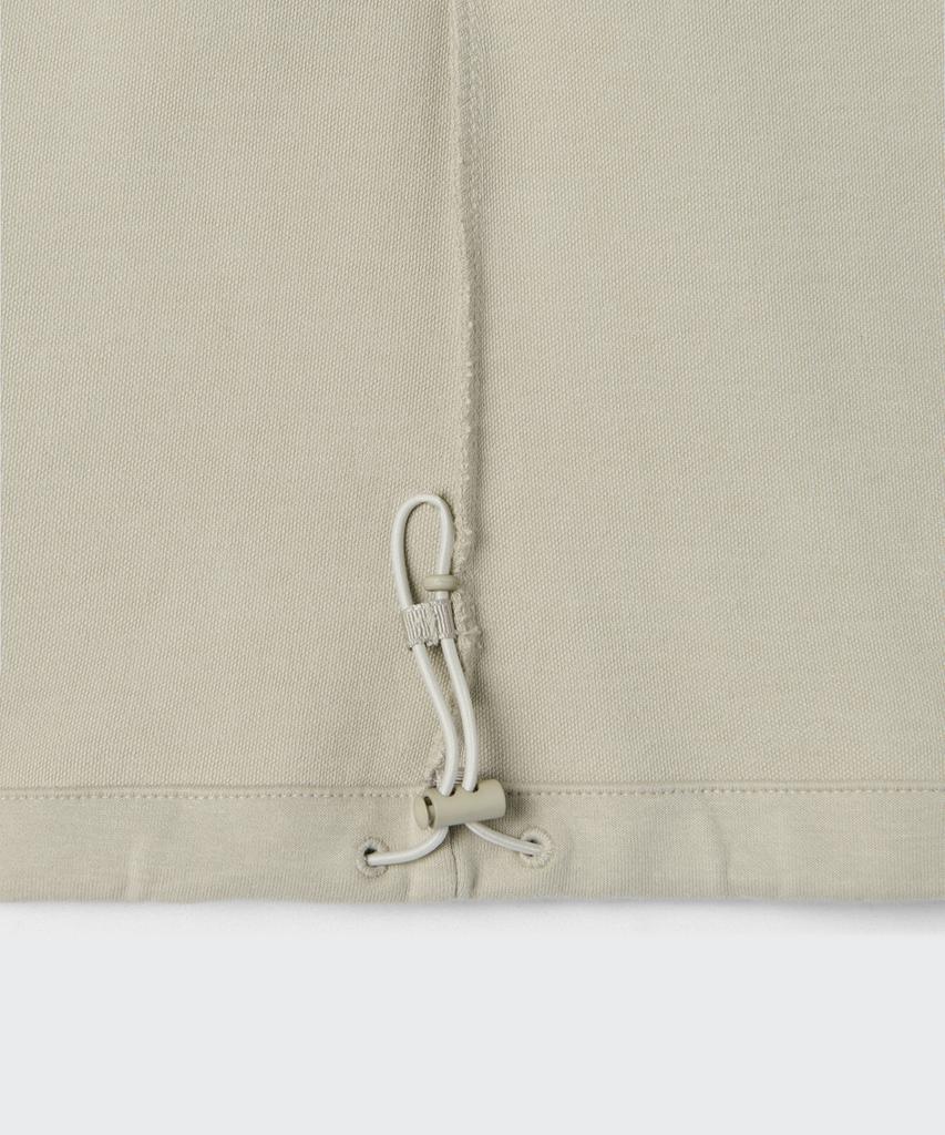 MUSINSA STANDARD WOMAN Женская длинная юбка-карго из махрового трикотажа, на плоской подошве [Светло-бежевый]