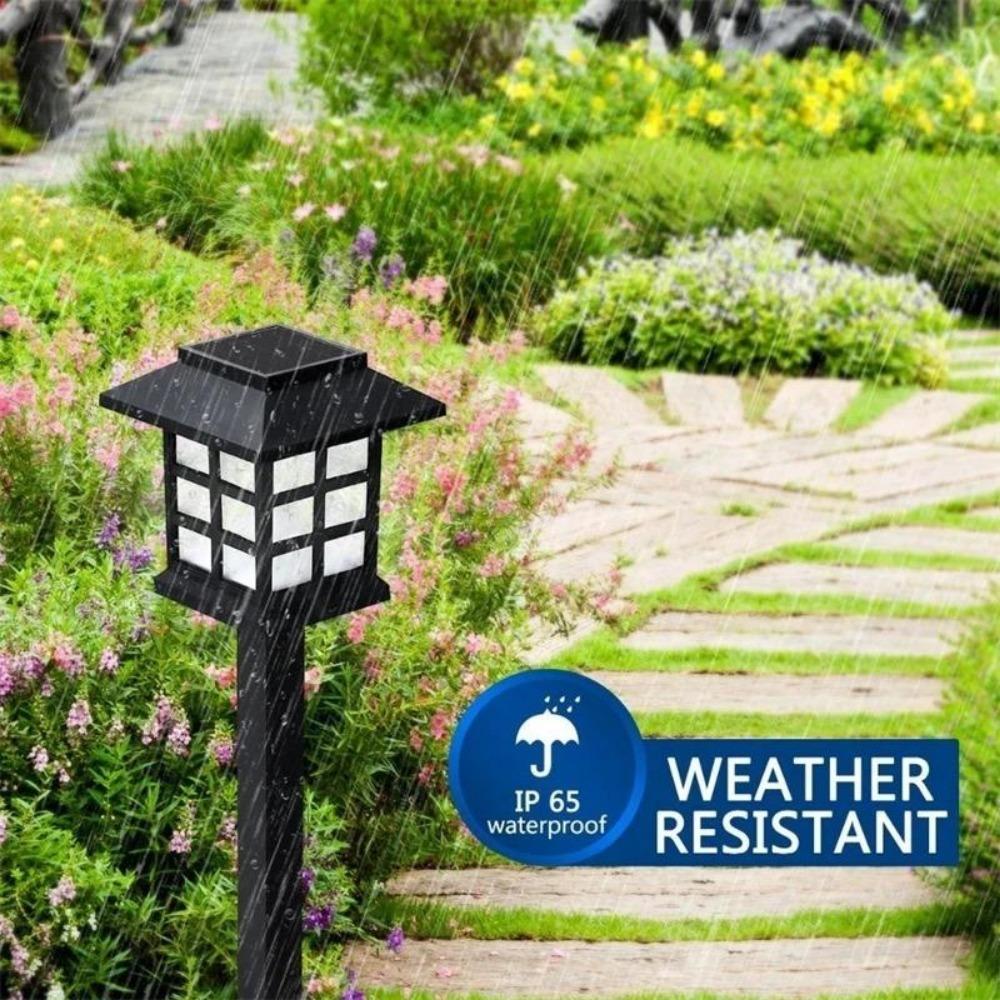 3000LM 2pcs Outdoor Solar Garden Lights Waterproof House LED Pathway Light Sensor Solar Landscape Lights For Yard Patio Walkway Garden