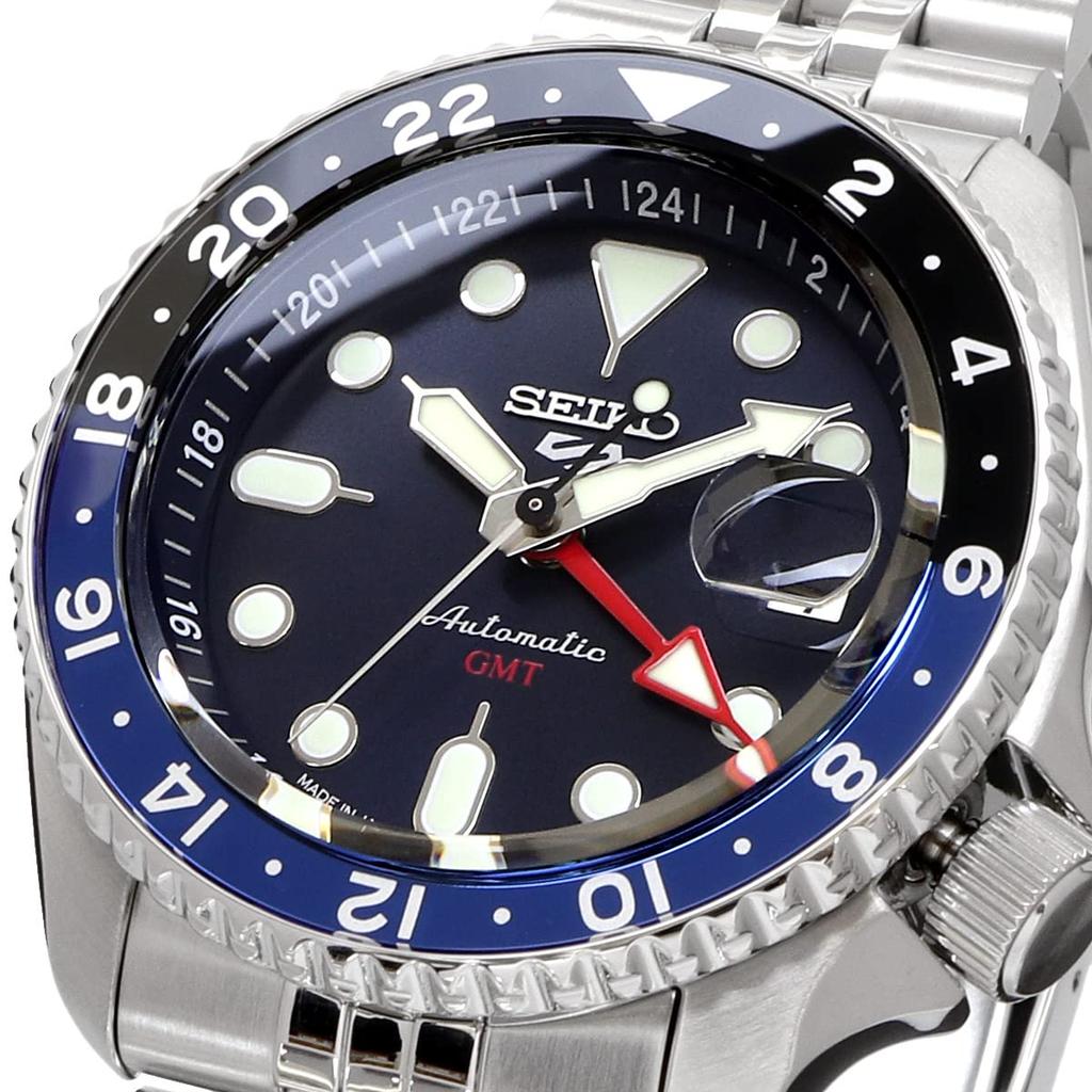 SEIKO Watch 5 SPORTS SKX Sports Style GMT Model Automatic Mechanical Made In Japan SSK003 Blue Overseas Model Men's