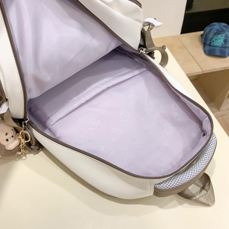 Школьный женский дорожный рюкзак контрастного цвета, большой вместимости, для учеников средней школы