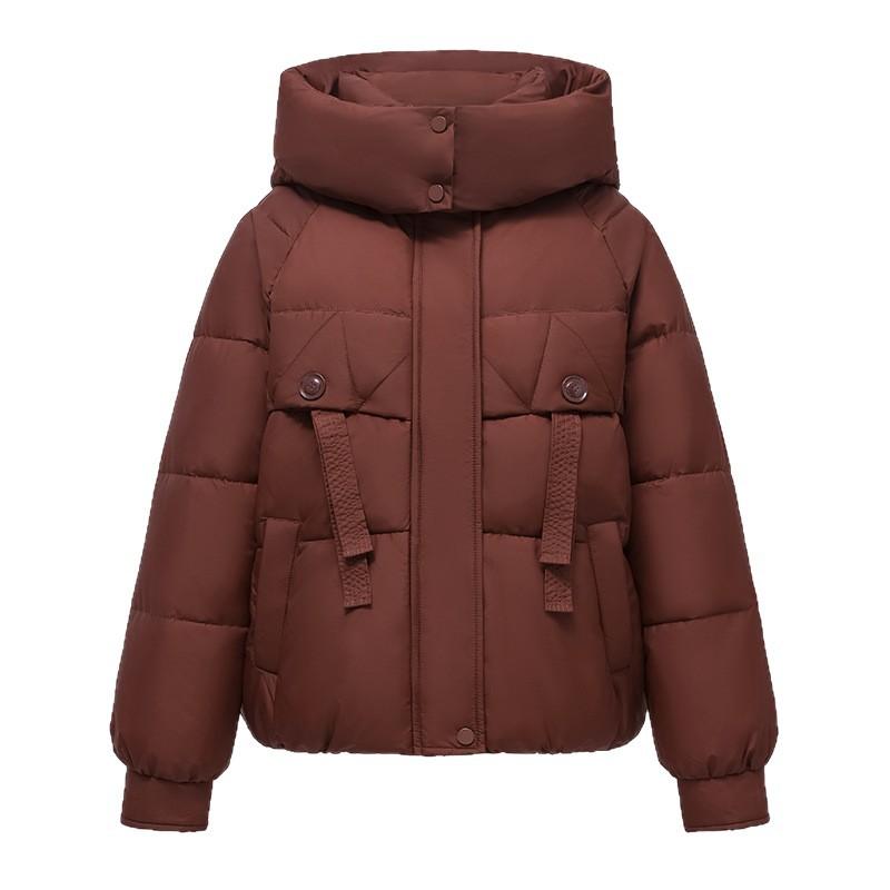 Short hooded padded jacket winter new slim fashion thickened versatile padded jacket coat tide